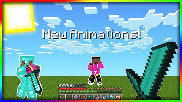 Better Player Animations for MCPE 1.17+ | Minecraft PE New Player Animations Addon for 1.17+