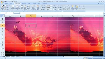 Excel Tips 12 - Add Background Pictures to Excel Spreadsheets