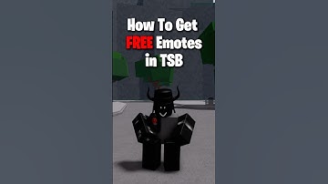 How to Get Free Emotes in TSB #thestrongestbattlegrounds #roblox #tsb #shorts