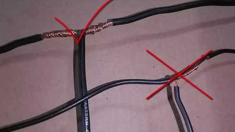 Proper wire joint 3 way
