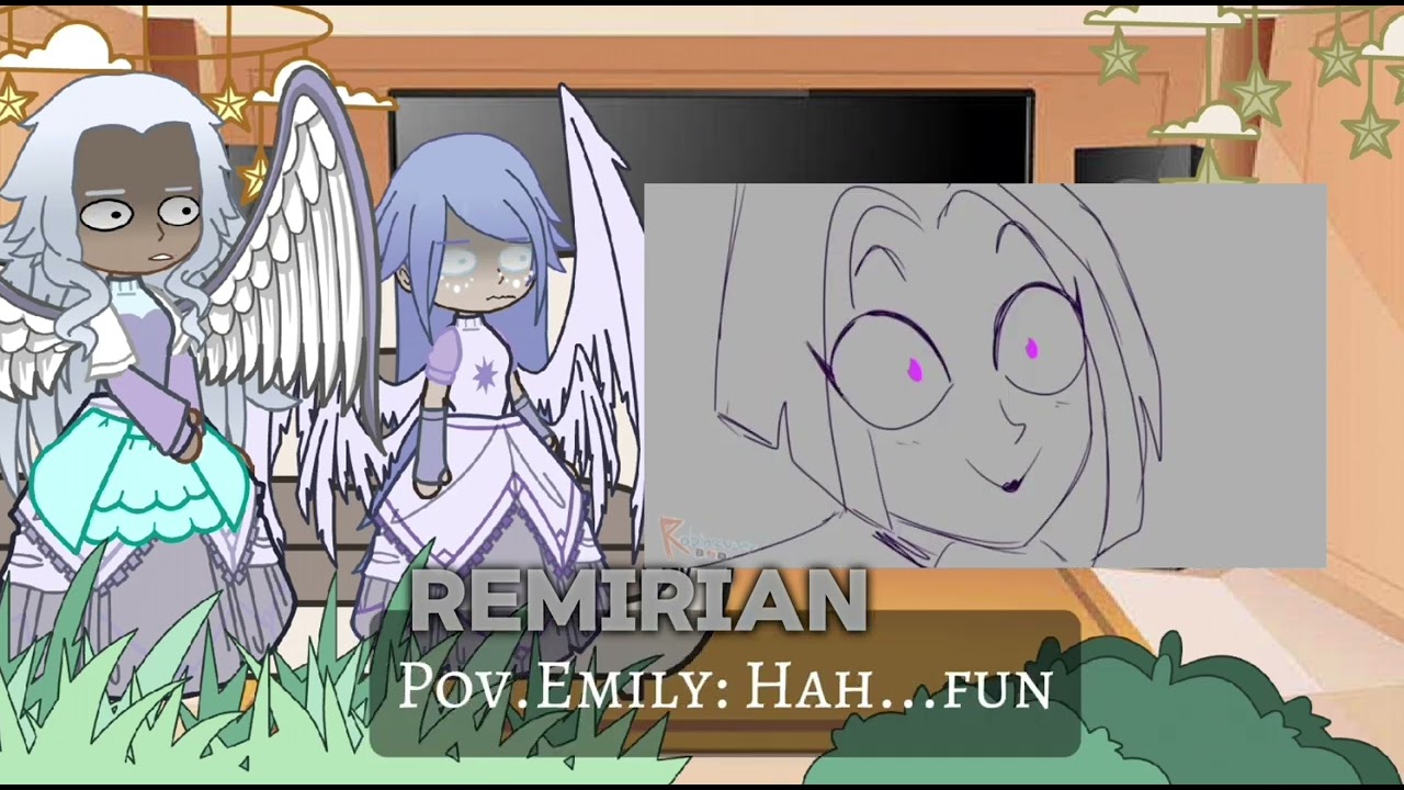 🥀🗡️Reaction of the Seraphim from the Hazbin Hotel to the video 