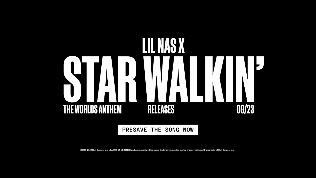Lil Nas X lança 'Star Walkin', música tema de 'League of Legends
