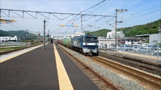 JR貨物 EF210-143号機[新] 貨物列車1058レ【白色ECO LINER31コンテナ積載!】