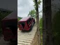 mercedes g-class climbing stairs.. #mercedes #shorts.