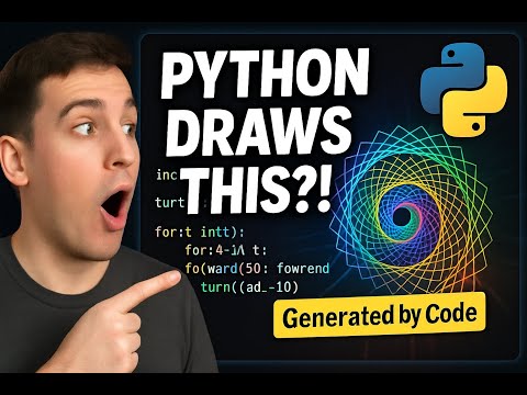 🎨🐍 Python Coding Just Got Artsy?! || Drawings with Python CODES || Whimsylarva