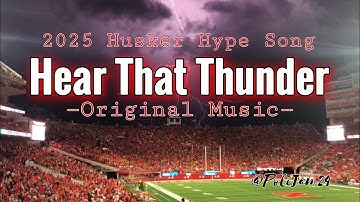 “Hear that Thunder” A storm’s brewin’ — and it’s wearing red. #Huskers #GBR #Blackshirts #Nebraska