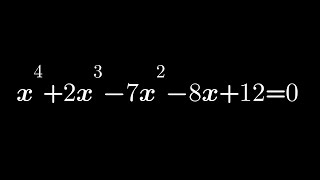 Quartic Equation Factor By Grouping