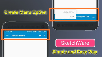 How To Create Options Menu In SketchWare Easy In Hindi