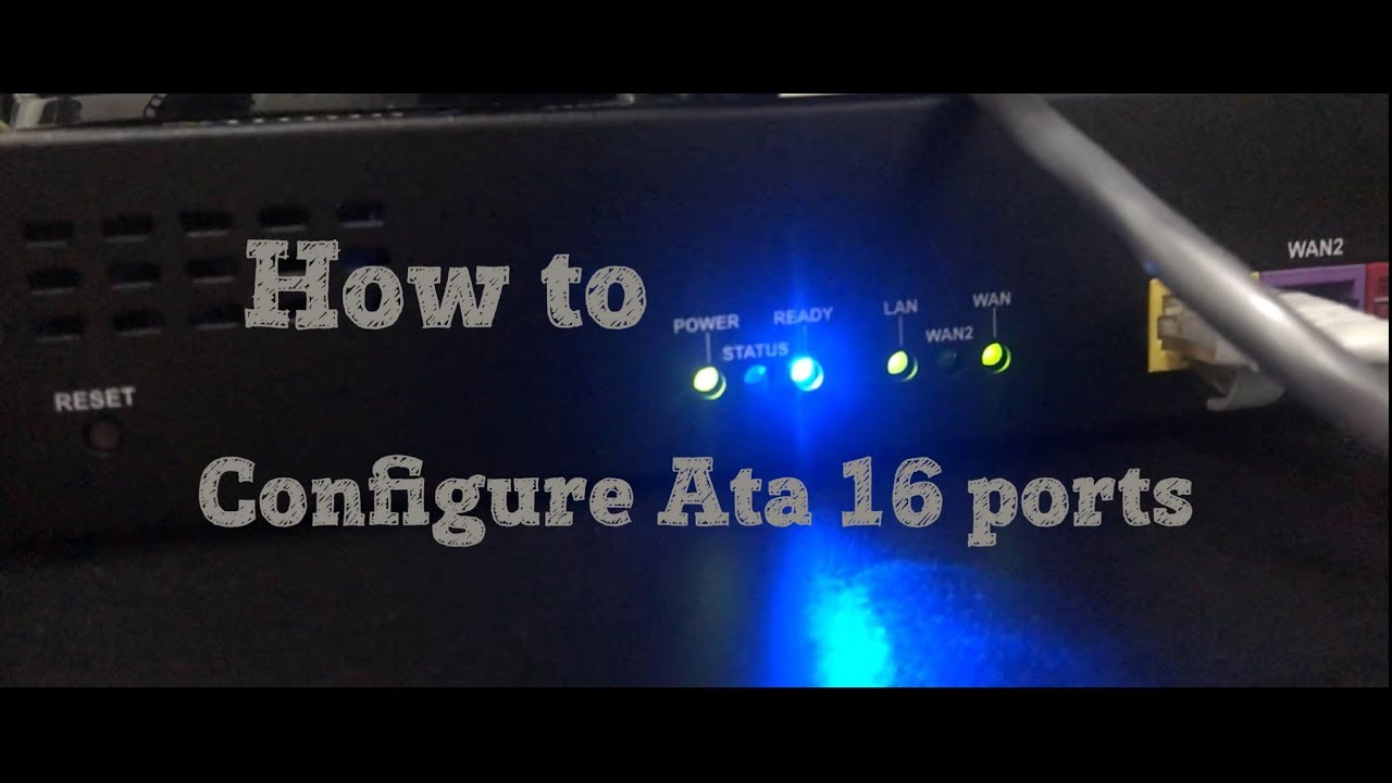 how to configure ata 16 port alwintech - YouTube