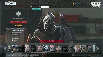 GHOSTFACE Menu Animations - Cod: Cold War vs  Cod: Warzone / Gabbar Gang