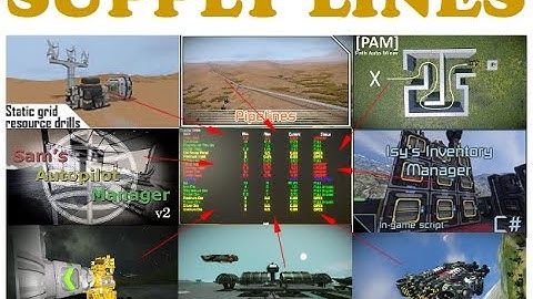 Supply Lines - Automate Your World - Space Engineers Automation Script