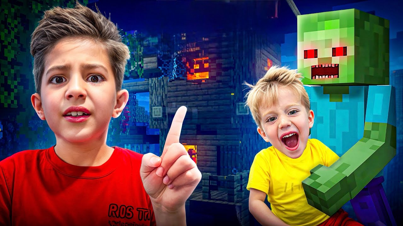MINECRAFT IN REAL LİFE!!! ZOMBIES KIDNAPPED MY BROTHER