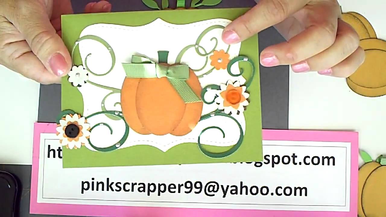 Pumpkin with Stampin' Up Oval punch YouTube