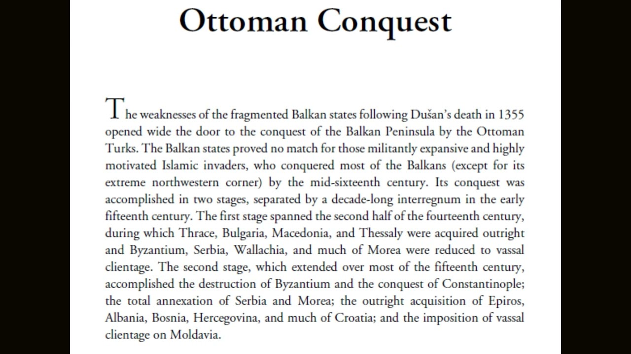 Ottoman Conquest of the Balkans