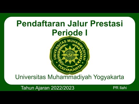 Pendaftaran Jalur Prestasi UMY 2022/2023 (Periode 1)