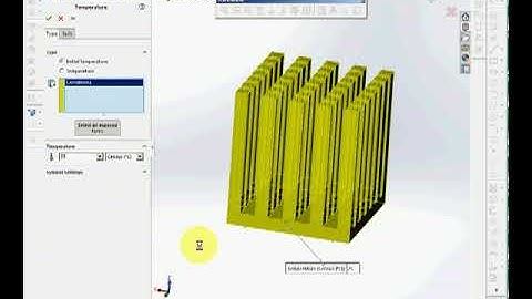 SolidWorks CAE 8 2  Thermal Analysis Transient 2019