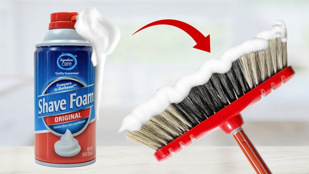 13 Cleaning Tricks with Shaving Foam YouTube