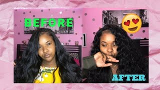 How I Curl Cheap Synthetic Body Wave Hair 🤤😍