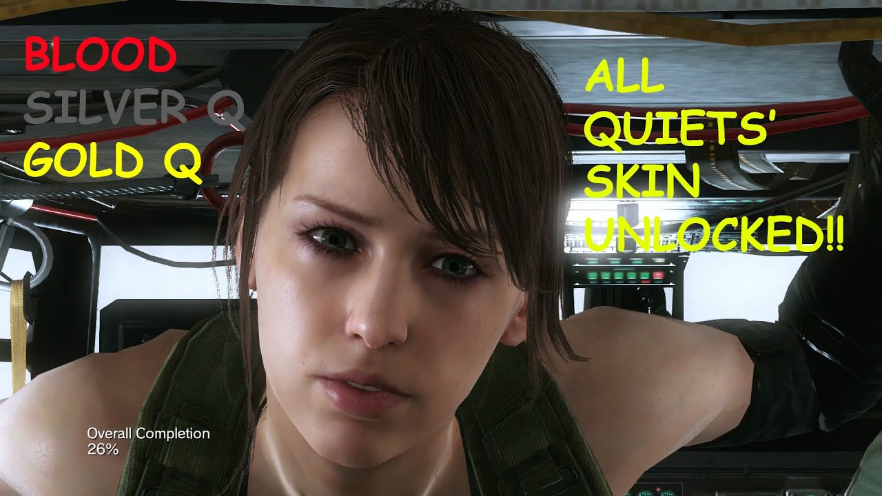 Metal Gear Solid 5 Phantom Pain Quiet Blood, Silver Q and Gold Q