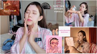 Day in my life🩰GRWM, bodycare, skincare and make-up💄(friend birthday 🎁 