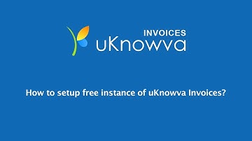 How to setup free uKnowva invoices from the website?