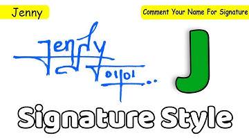 ✔️ Jenny Name Signature Style Request Done