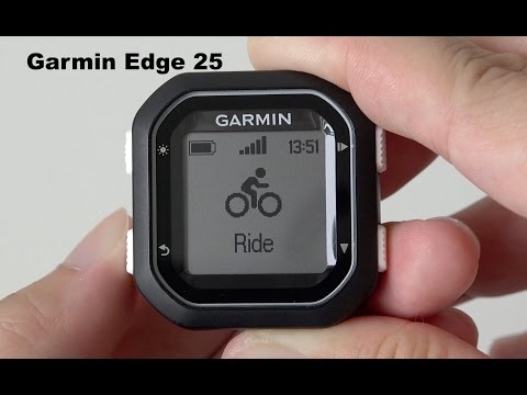 Garmin Edge 25 GPS Bike Computer Initial Setup