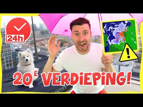 24 UUR OVERLEVEN OP MIJN BALKON! (20 HOOG) | *Challenge*