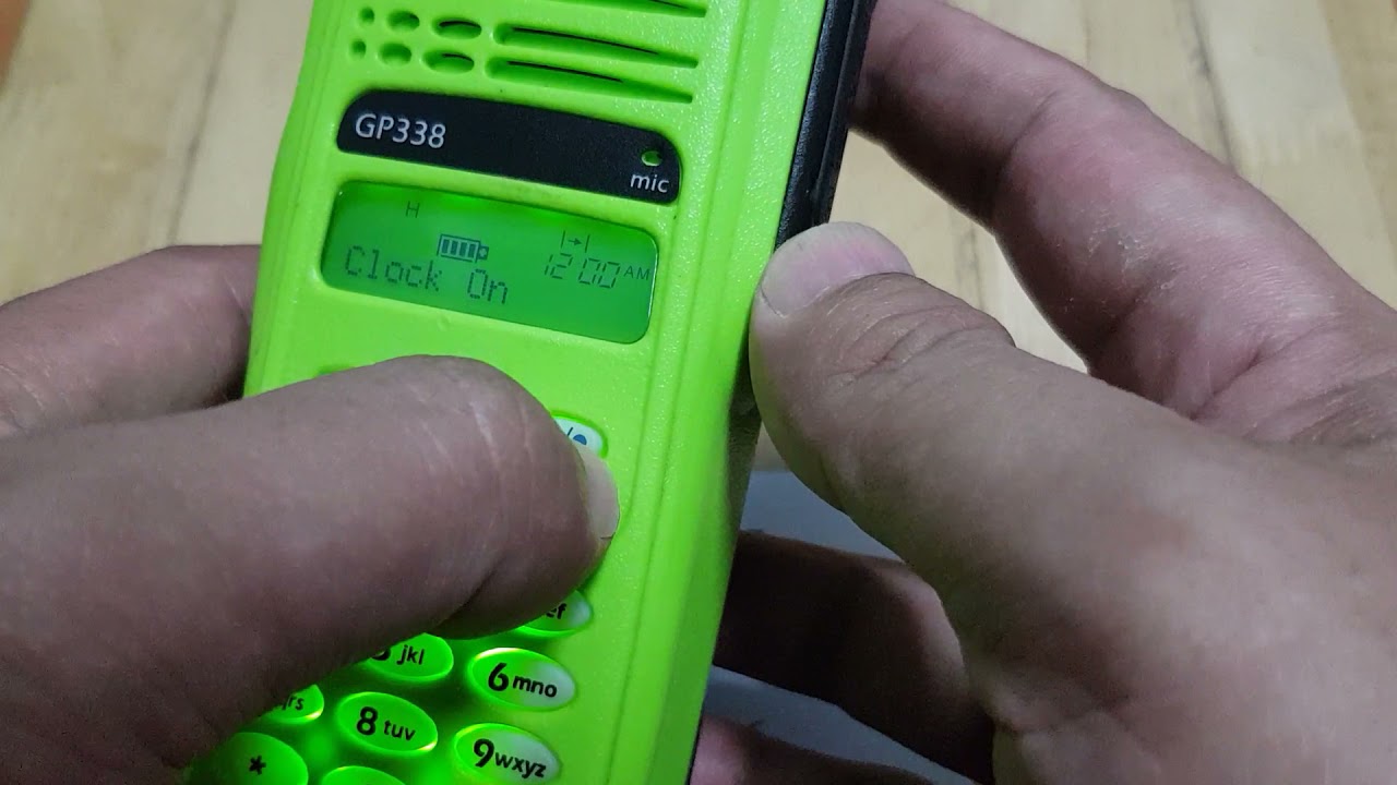 วิธีตั้งเวลา Motorola GP338