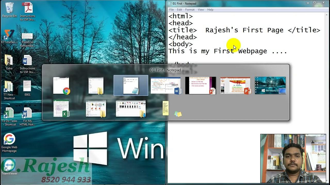Web designing day 3 basic structure of html page how to create your