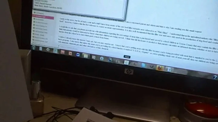 Letter to School About Pink Slime and Their Respon...