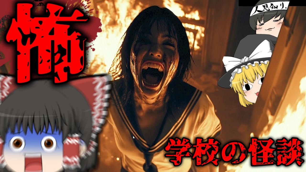 【ゆっくりホラー】花子さんや人体模型が徘徊する深夜の学校が怖すぎた【学校の怪談】