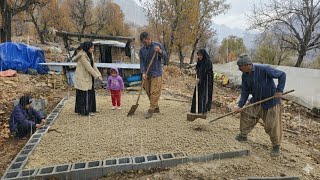 Building Hope in the Rain🌧⛺️: Building a Home and Hope for the Future Despite the Harsh Weather🌧☔️