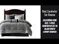 ⭐️ Black and White Comforter Set King Her Side and His ...
