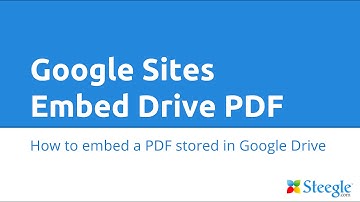 Google Sites - Embed PDF from Google Drive