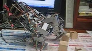 DIY Bipedal Robot Test 8 - One leg balance