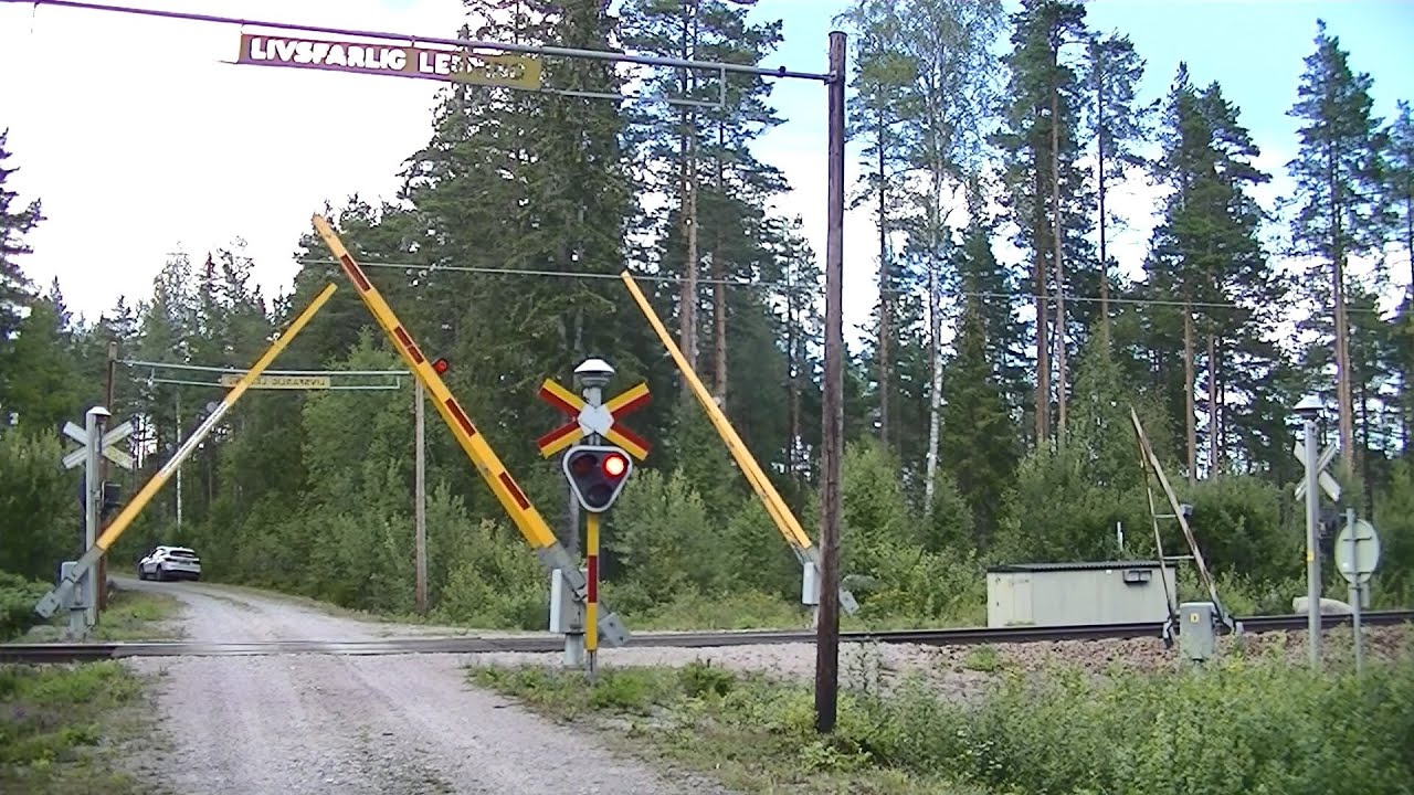 Spoorwegovergang Ockelbo (S) // Railroad crossing // Järnvägsövergång