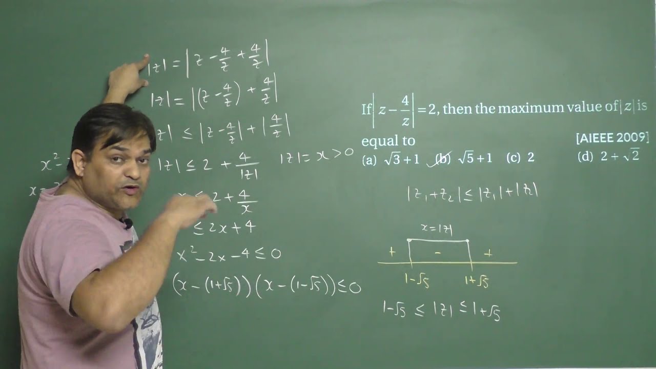 IIT JEE MAINS 2009 COMPLEX NUMBERS YouTube Iit jee mains 2009 complex numbers youtube
