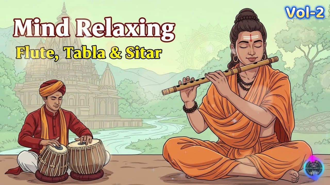 Deep Peace Flute & Sitar Music 🎵 | Stress Relief | Mind Relaxation