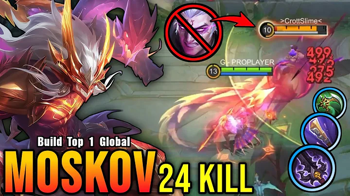 24 Kills!! Moskov with Trinity Build is Broken!! - Build Top 1 Global Moskov ~ MLBB