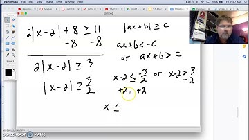 Solving Absolute Value Inequalities Part 1