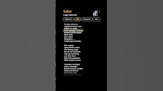 lagi trend di tiktok (sabar-sadewok) dhy lyrics