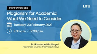 Download lagu LITU Research Webinar - Plagiarism for Academia: What We Need to Consider