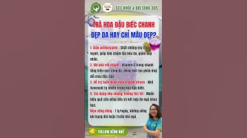 TRÀ HOA ĐẬU BIẾC CHANH – ĐẸP DA HAY CHỈ LÀ MÀU ĐẸP? | DINH DƯỠNG 24H