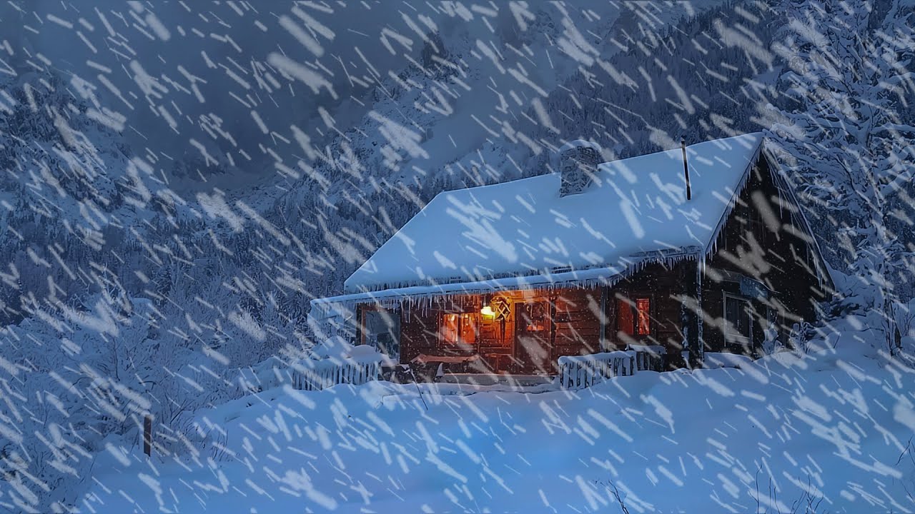 Immerse Yourself in a Powerful Snowstorm | Intense Blizzard Sounds for ...