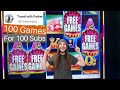 Playing 100 Slot Games with $100 to Celebrate 100 Subscribers!!! The 100th Subscriber Special!