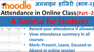 Attendance activity (Part 2): How students