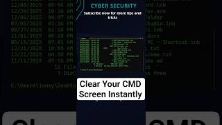 Clear Your CMD Screen Instantly @CyberSkills1
