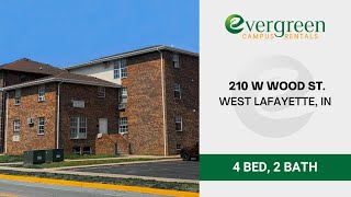 4-Bedroom Apartment in West Lafayette  |  210 W Wood St.  |  Unit 4