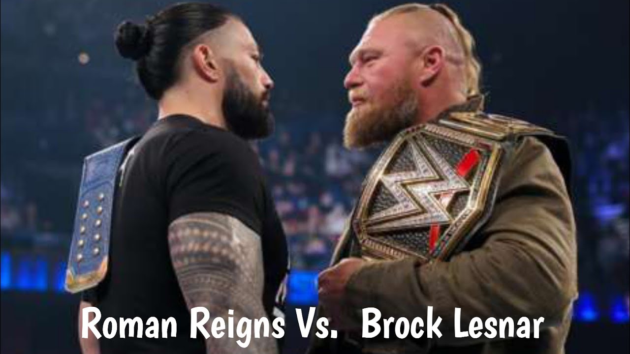 The Epic Showdown: Roman Reigns vs Brock Lesnar || Roman Reign || Brock ...